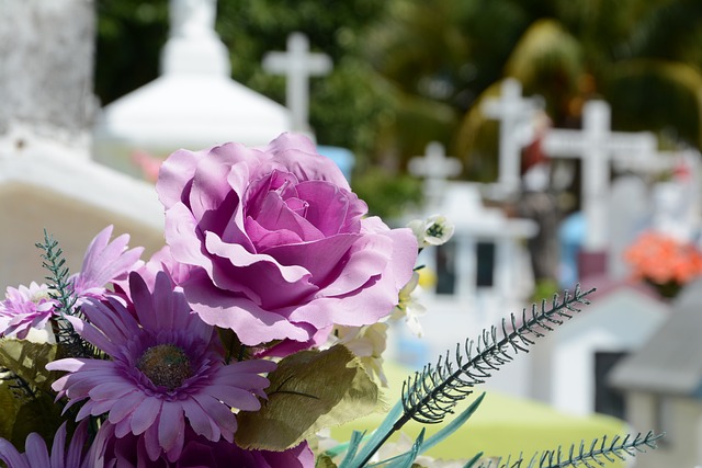 květiny hřbitov